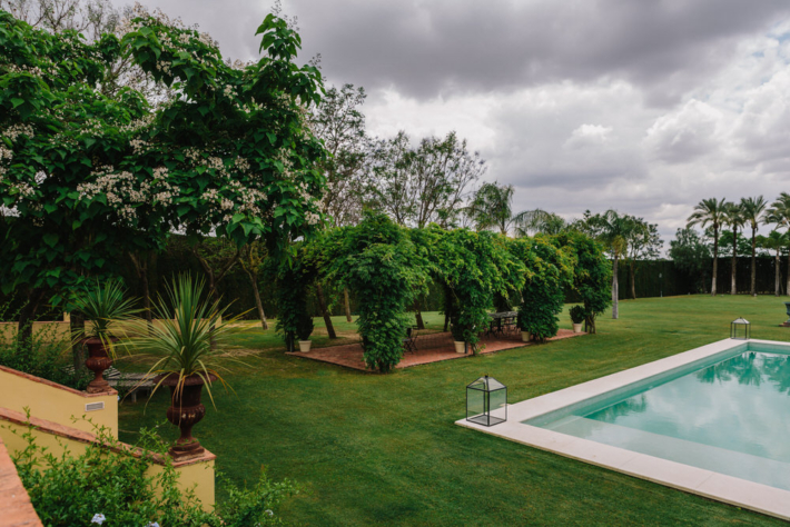 espacio para eventos con jardin Sevilla